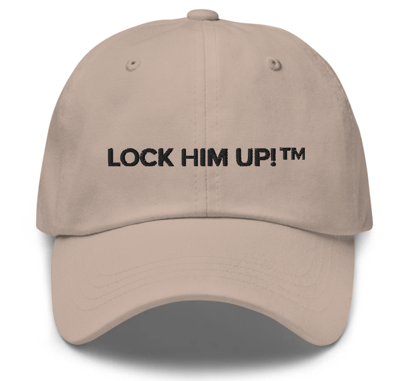 A tan hat with black text on it

Description automatically generated with medium confidence